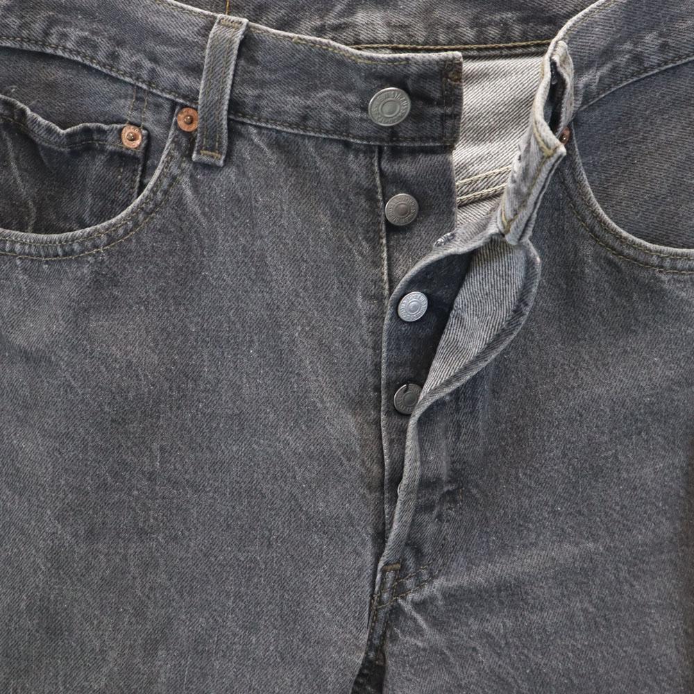 Levi's 90s 96 year 501 USA made old piece dyed black Denim pants W32 jeans Men's Used