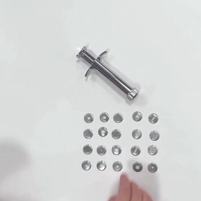 Ceramic Clay Extruder with 19 Different Shapes Discs Thickened Pottery Clay Stick Extruder Safe Hand Tool for Pottery Making