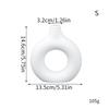 Donut Plastic Vase White Black Pink Cute Round Vase Flowerpot Ornaments for Living Room Dining Table Office Home Decor