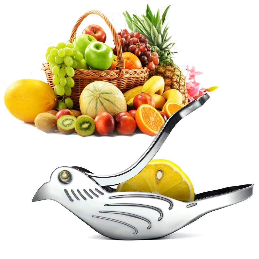 Stainless Steel Bird Shape Lemon Juicer Silver Fruit Squeezer Lemon Juicer Kitchen Gadgets