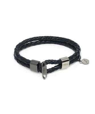Klips Urban Timo Black Men'S Leather Bracelet