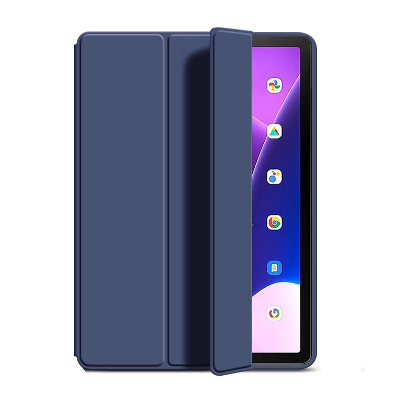 

Чехол для Tab M10 Plus 3-го поколения TB125FU TB-128FU Gen 3, 10,61 дюйма, трехскладной, из ПУ-кожи, Smart Case для Xiaoxin Pad 10.6 Funda M10 Plus 3rd 10.6 темно-синий