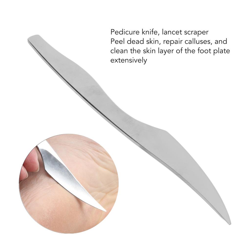 Foot Pedicure Knife Professional Stainless Steel Rust Proof Removes Dead Skin Callus Manicure Pedicure Tool