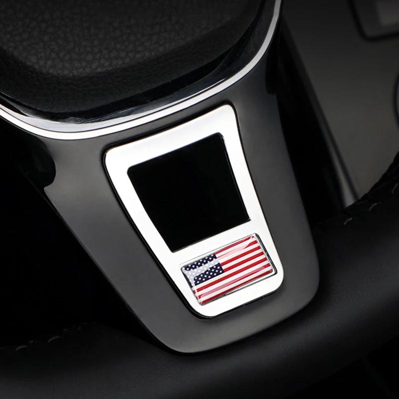 Car Emblem Steering Wheel Cover Sticker For Volkswagen VW Golf Polo Passat CC Tiguan Rline Jetta Atlas Bora Touran Lavida Sharan