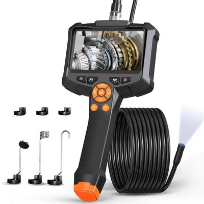 Industrial Endoscope,4.3'' IPS Screen 1080P HD Borescope with 8 Adjustable Led Lights,IP67 Waterproof Endoscope,Snake Scope Camera Handheld