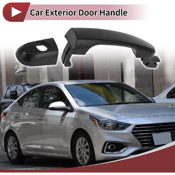 1 Pc Car Exterior Door Handles Grip for Hyundai for Kia Sportage 2005-2010 Front Left No.826511F000 Black ABS