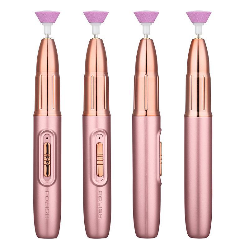 

Портативное электрическое устройство для снятия лака с ногтей: Инструмент 5 в 1 для салонного использования polishing pen розового золота