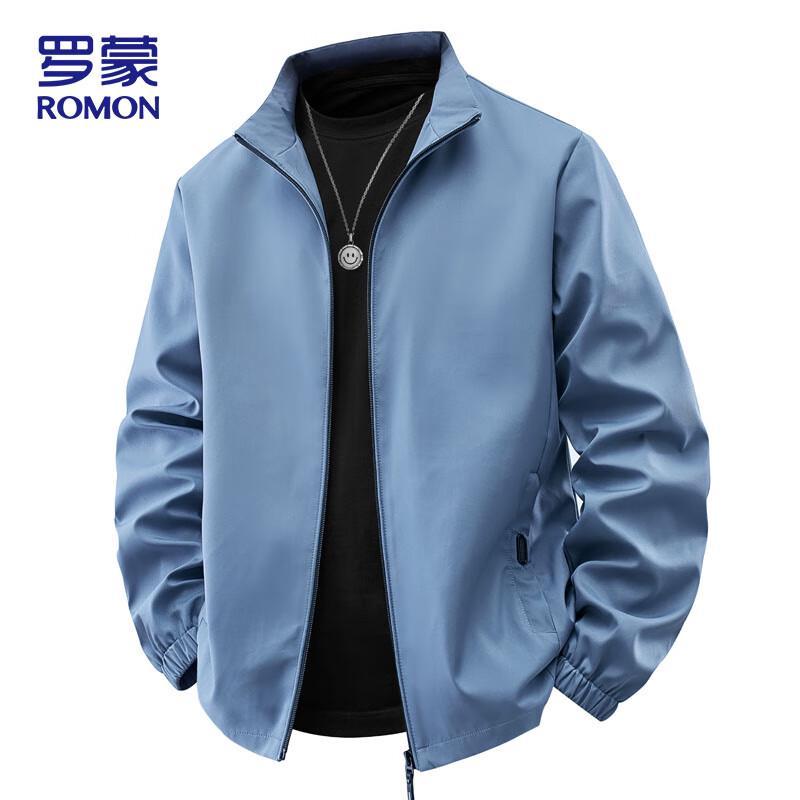 ROMON Men's Stand Collar Flight Jacket