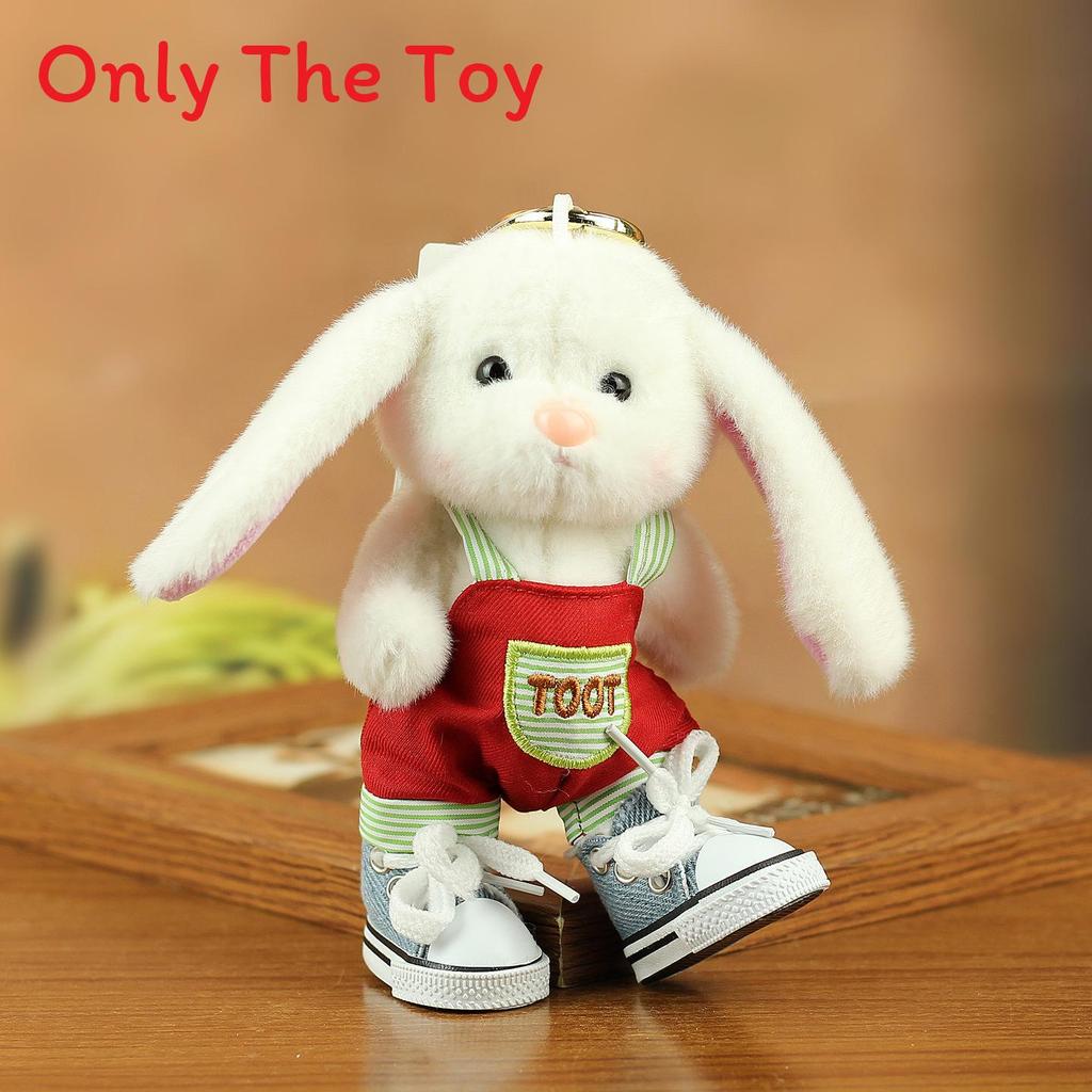 Plush Bunny Keychain With Movable Joints For Kids And Collectors