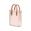 Tory Burch T Monogram Double T Logo Print Magnetic Closure Fabric With Leather Tote Bag Women tote bags Light-Pink 152428-650