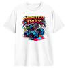 Monster Truck Retro Colorful Graffiti Toddlers Unisexs T Shirts Awesome Tee Shirt Short Sleeve Crew Neck Tshirts Clothing
