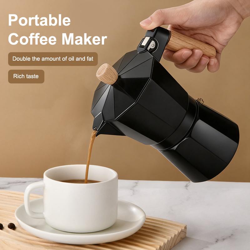 Alüminyum Espresso Ocak Üstü Moka Pot Express Kahve Makinesi Perkolatör İtalyan Klasik Mocha Kahve Makinesi