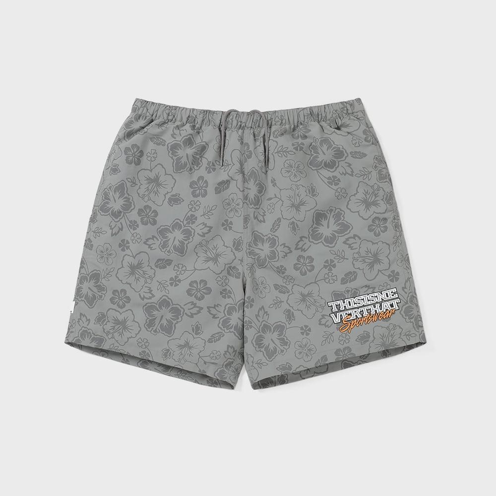 Эти Шорты из Нейлона с Большим Логотипом Серые S