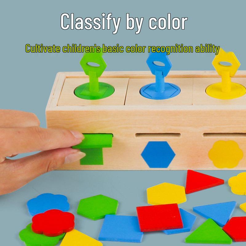 Geometric Shapes Unlocking Box: Educational Toy for Shape and Color Recognition