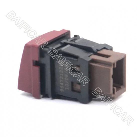Used  3 Pin Hazard Warning Flasher Switch Dangerous Light Button 96472122KR 6554RQ For Peugeot 207 207CC