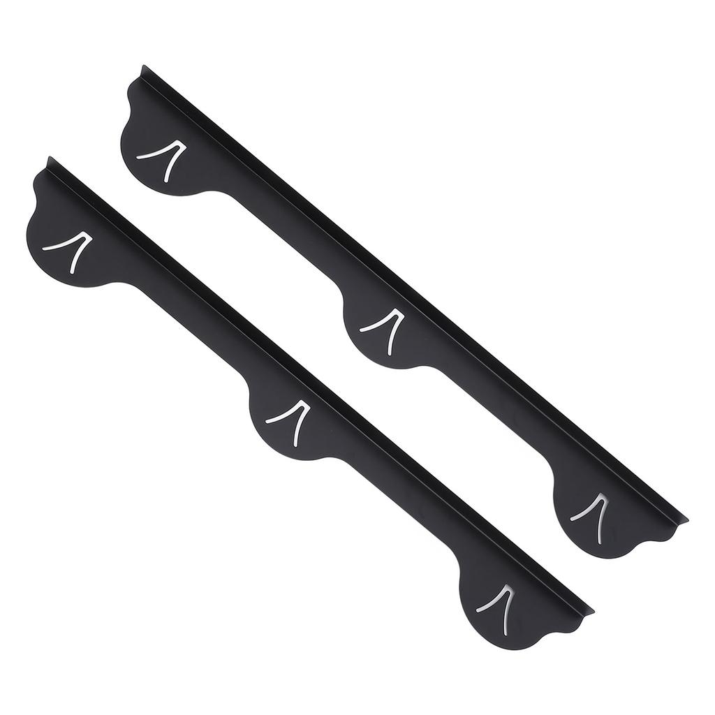 2PCS Stove Gap Filler Stainless Steel Easy Cleanup Black Stovetop Counter Gap Guard for Kitchen