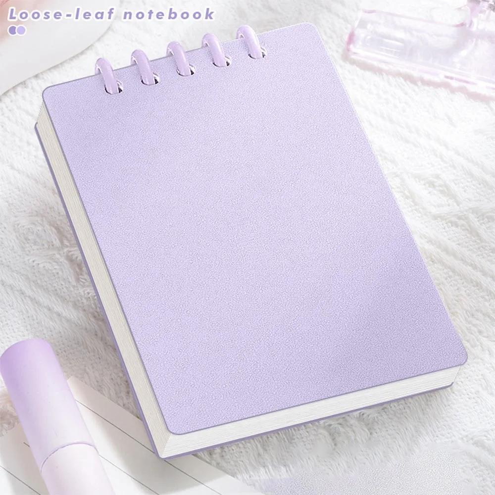 Cute Mini Notebooks A7 Pocket Notebook Small Memo Pad Loose-leaf Square Notepad Horizontal Line Inner Page Memo Pad Diary Book