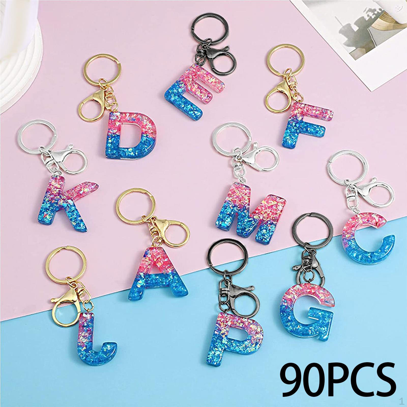90Pcs Lobster Claw Clasps Keychain Split Rings Swivel Snap Hooks Metal Clasp