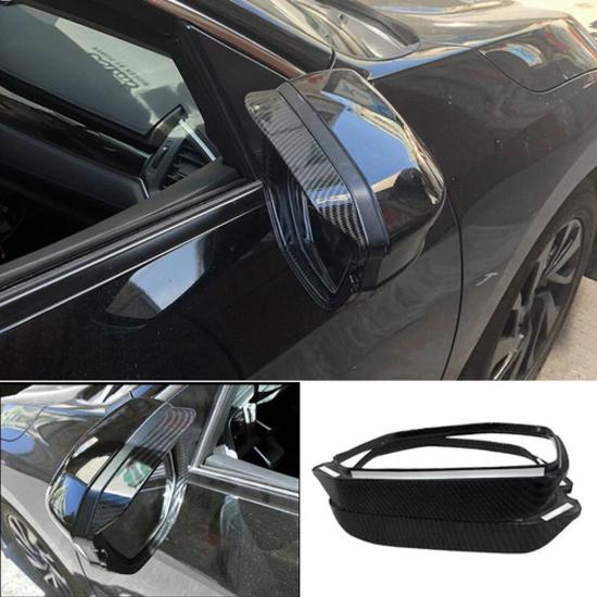 For Honda Civic 10th 2016-2020 Carbon Fiber Rearview Mirror Rain Eyebrow Trim