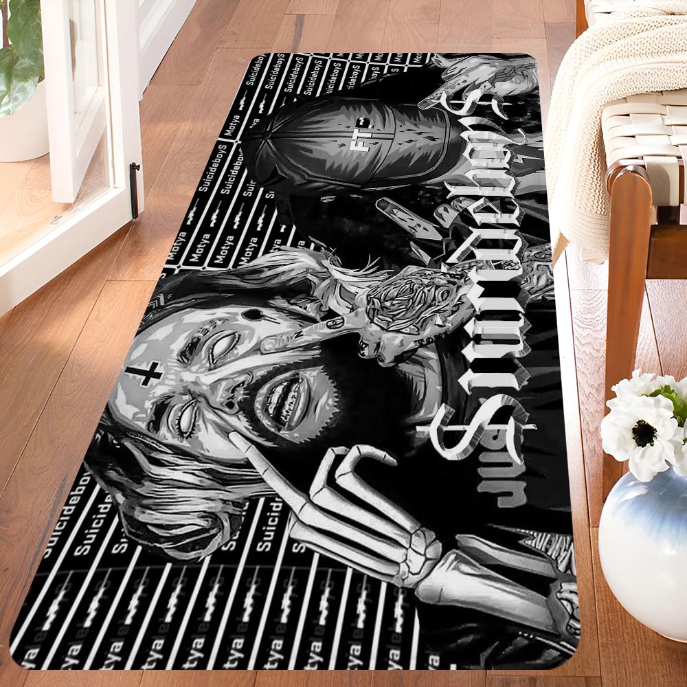 

S-suicideboys G59 Gaming Door Mat Kids Room Bedroom Decoration Balcony Anti-Slip Doormat Living Room Doormat Area Rug 40x60cm