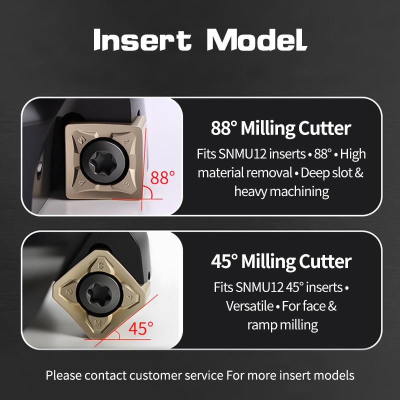 MFB288/45R 50mm-100mm Milling Cutter Large Depth Of Cut, 45 Degrees Heavy Cutting Disc Heavy Cutting  SNMU Milling Cutter