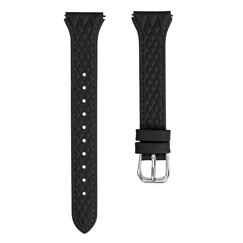 Watch Strap for Huami Amazfit Cheetah Pro Rhombus Imprinted Genuine Cow Leather Band