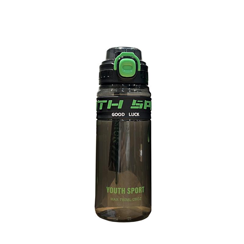 Water bottle New sports water cup Large capacity high temperature resistant simple plastic cup High value straw Portable male and female student cup