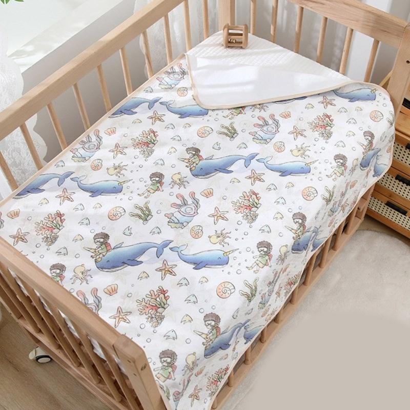 Breathable and Leakproof Baby Diaper Pad Portable Infant Diaper Changer Cushion for Toddler Crib & Bath Time Use