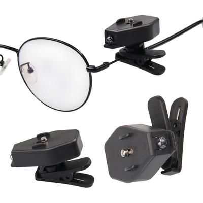 Clip-On Glasses Light 360 Degrees Rotating Night Fishing Reading Mini Eyeglass Light Portable Lightweight Super Bright LED Eyewear Lamp