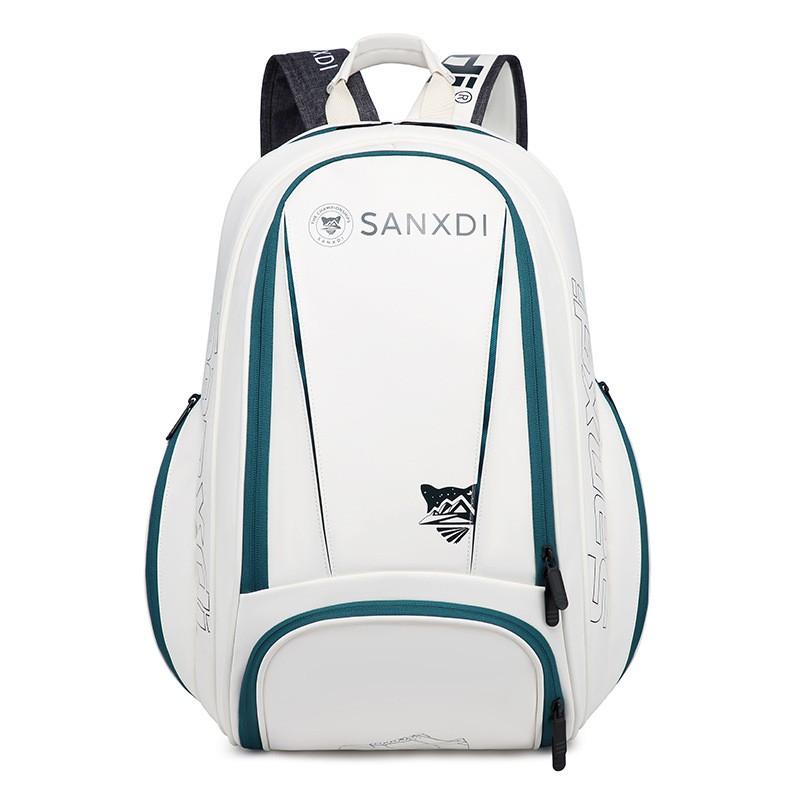 Tennis Badminton Backpack With Separate Shoe Compartment Large Capacity Men Women Sport
