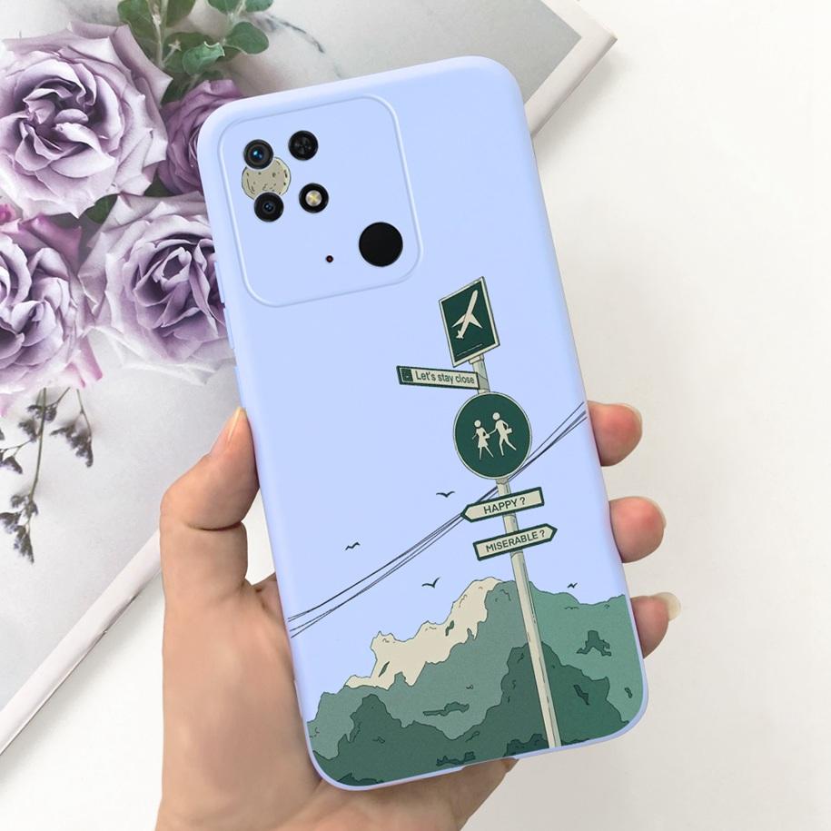 For Redmi 10C Case For Xiaomi Redmi 10 Power Cover Fashion Flower Slim Soft Silicone Phone Cases For Xiaomi Redmi 10C 10 C Funda
