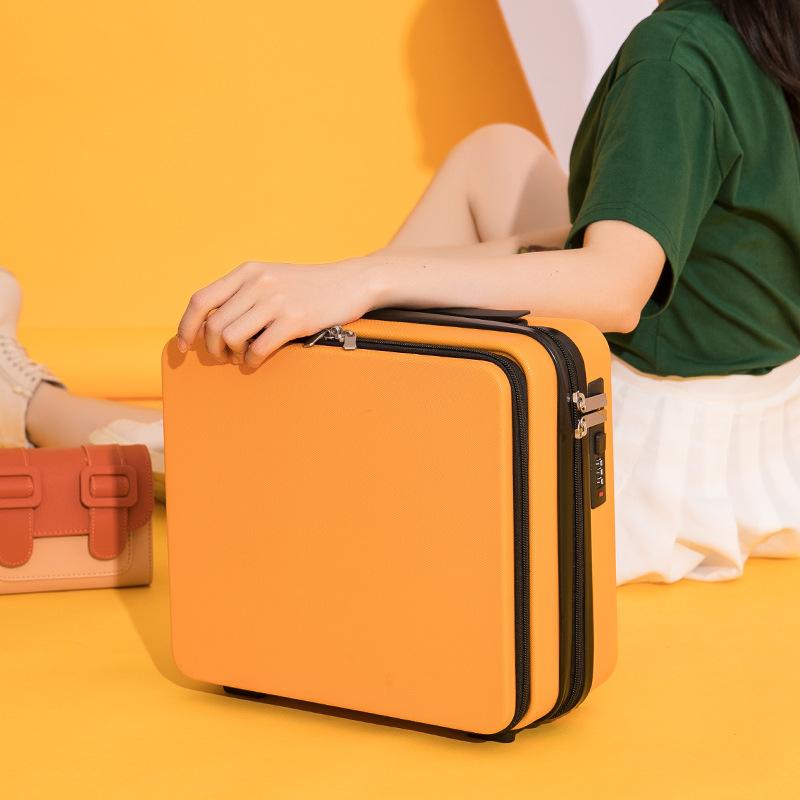 16 Inch Carry On Suitcase Travel Luggage Case Men's Business Portable Suitcase Women Small Wash Bag Makeup Case Cabin Luggage