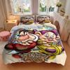 3pcs Grumpy & Dopey Printed Quilt Set Soft and Comfortable Quilt Cover for Bedroom, Guest Room W058