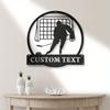Metal Hockey Player Wall Art, Classic Vintage Tin Sign, Non-Electric Home Decor, Hanging Ornament