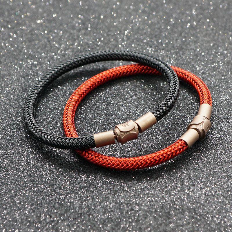 

Водонепроницаемый браслет из троса 5 мм, толстый тип, версия Гонконга, Zhou a Charme, тот же стиль, XL, татуировка, с бусинами, мужской и женский, черный ручной шнурок 5mm Red 17cm