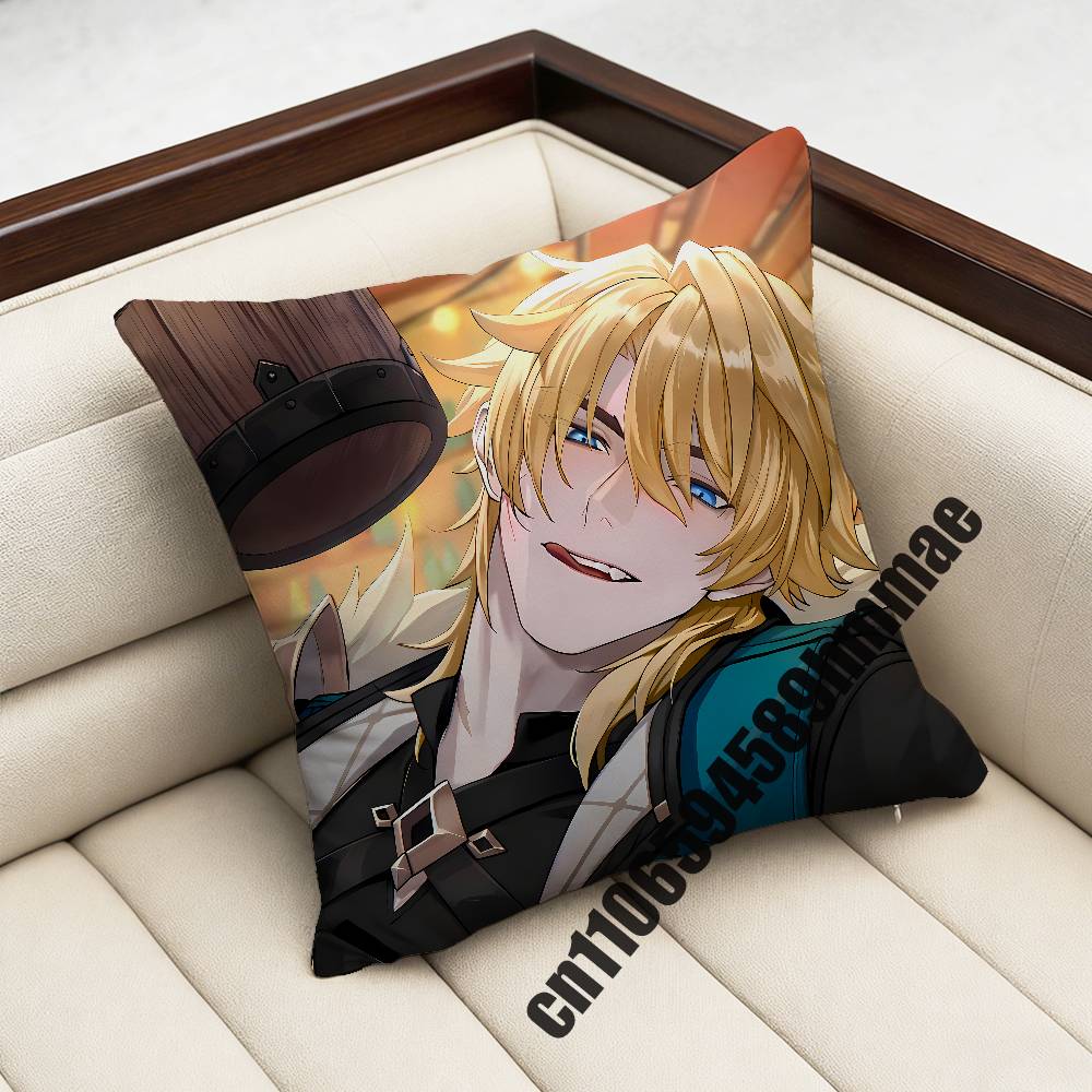 For Varka Genshin Impact Throw Pillow Case Sham 30X30Cm 45X45Cm 50X50Cm Square Office Cushion Cover