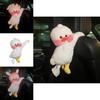 Creative And Adorable Car Paper Towel Holder Plush Material Approx. 48*19cm Green Flower Duck