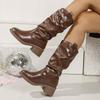 High-heeled Boots, Mid-heeled Boots, Mid-heeled Women's Shoes