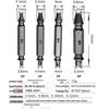 Dual Headed Screw and Bolt Extractor for Damaged or Broken Wires and Screws