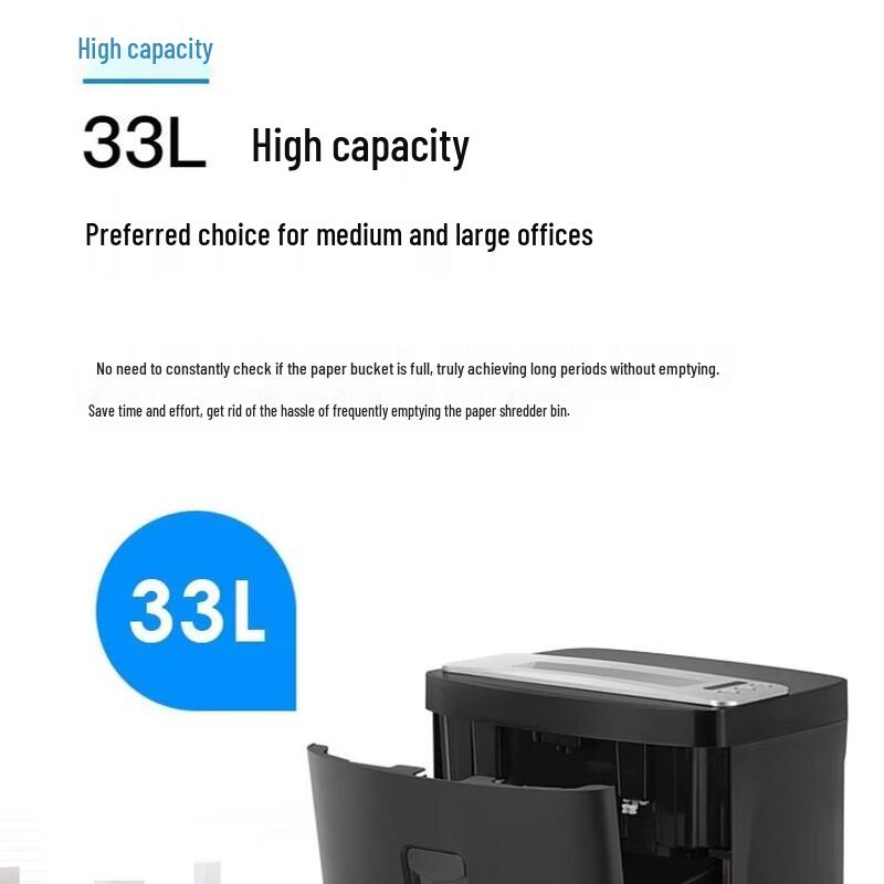 GePai GPS-2560 Yüksek Güvenlikli Ofis Kağıt İmha Makinesi CN fişli (adaptör dahil)