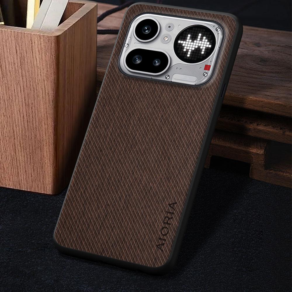 Case for Nothing Phone 4A Pro 4b Coque Luxury Vintage Cloth Pattern Leather Skin Phone Cover Funda for Nothing Phone 4b Case