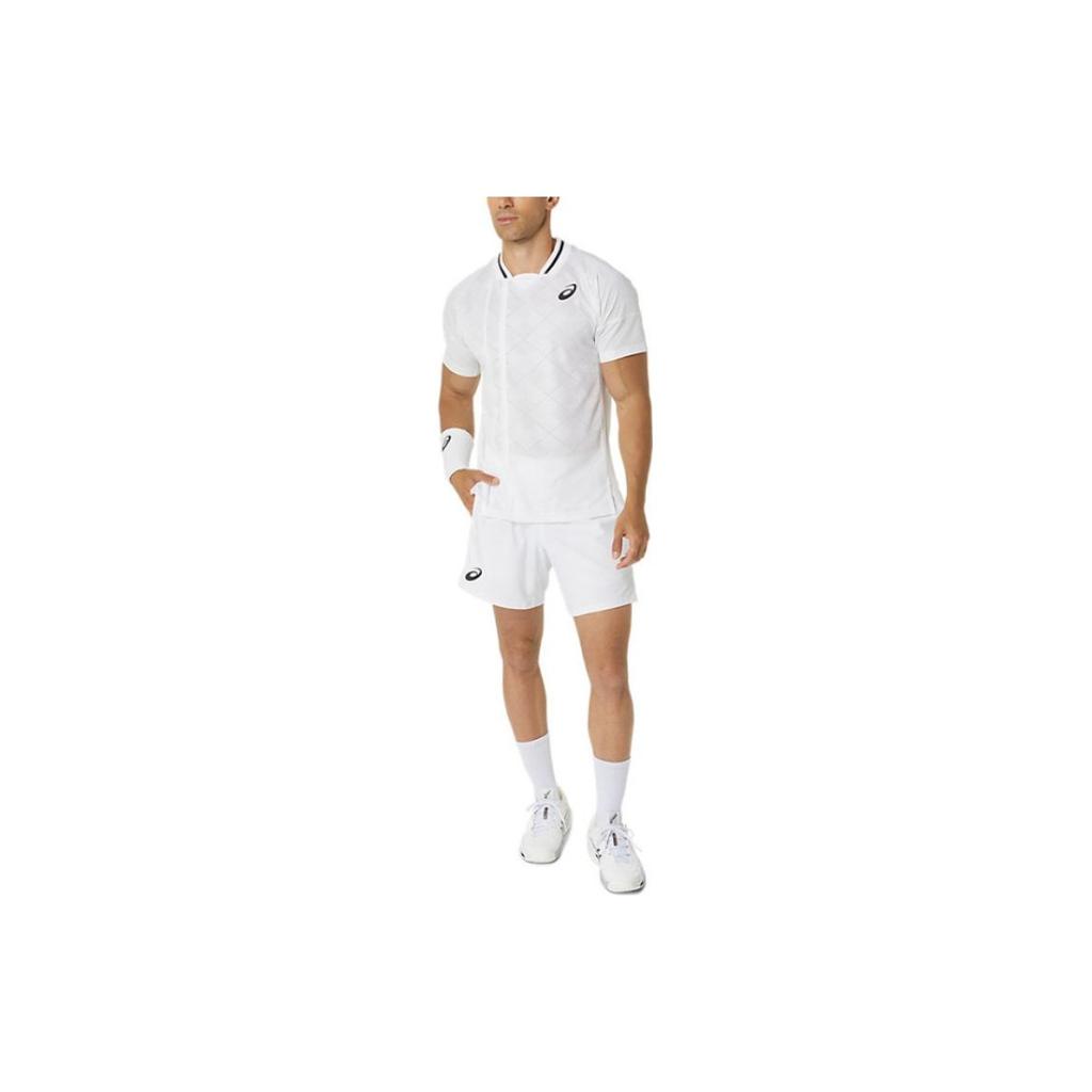 Asics Logo Print Lace-Up Casual Shorts Men Bottoms White 2041A285-100