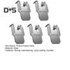 5Pcs Picture Frame Hanging Hooks 40lbs Load-capacity Easy To Install Heavy Duty Mirror Photo Drywall Wall Hanger Hooks