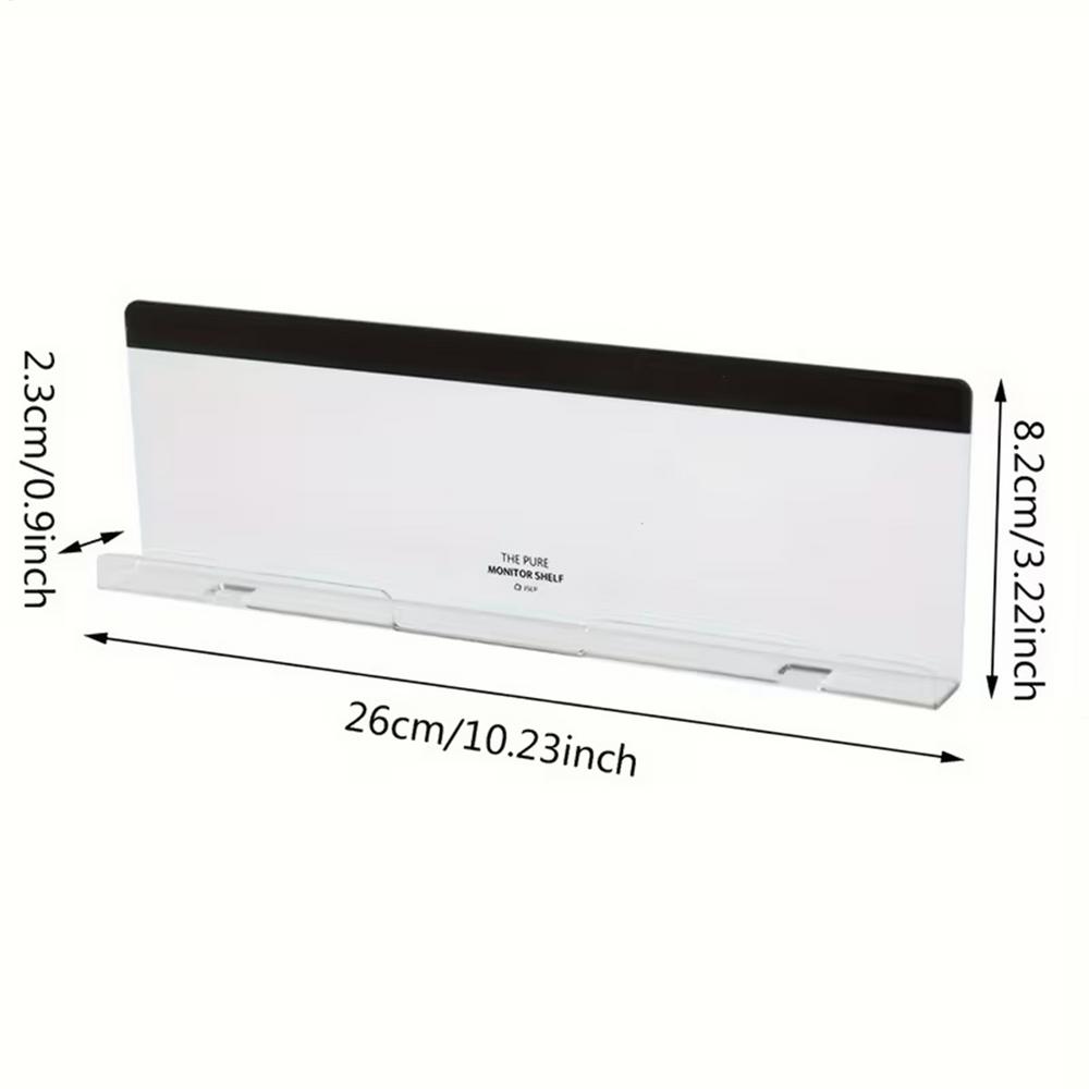

Acrylic Computer Monitor Memo Board Sticky Note Holder Mount Desktop Organizer for Screen, Office Home, Laptop Work Accessory