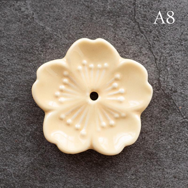 Cherry Blossoms Japanese Style Ceramic Incense Stick Home Bedroom Holder