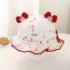 Spring Cute Princess Baby Girl Bucket Hat with Sun Protection for Infants and Toddlers