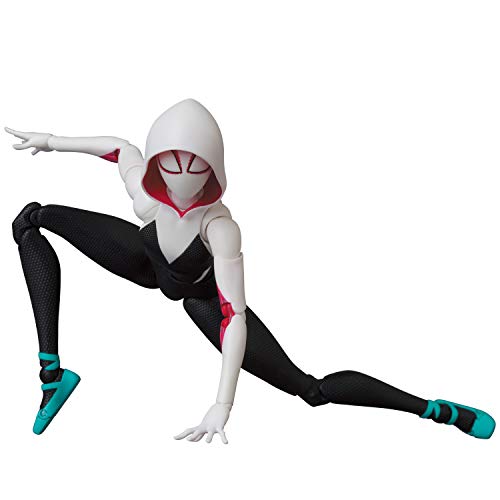 Medicom Toy MAFEX No. 134 Spider-Gwen (GWEN STACY) Action Figure, Approximately 140mm Tall, Pre-painted