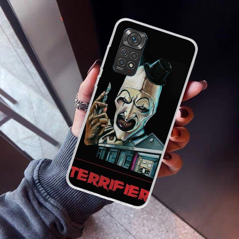 Horror Movie Terrifier Phone Case For Xiaomi Redmi Note 15 14 14S 13 12S 12 Pro Plus 11S 11 10S 10 4G Cover 11E 11T 5G Print Fun
