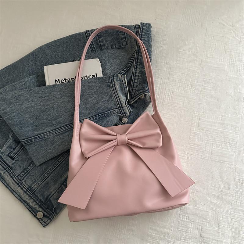 Stylish Large Capacity Butterfly Knot Tote Bag For Women Perfect For Daily Commuting