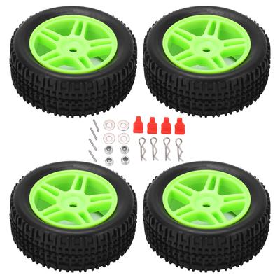4 SZT 75mm Opona Samochodowa RC Typ U Gumowa Koło Pojazdu RC Opona Samochodowa Zdalnie Sterowana dla Wltoys 144001 114